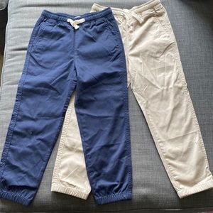2 pairs of boys lightly worn jogger pants by JCrew